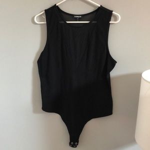 Black mesh bodysuit